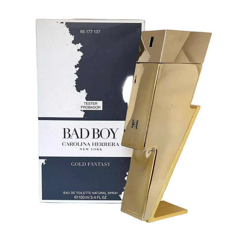 Bad Boy Gold Fantasy (100ml) NEW TESTER Eau de Parfum Carolina Herrera