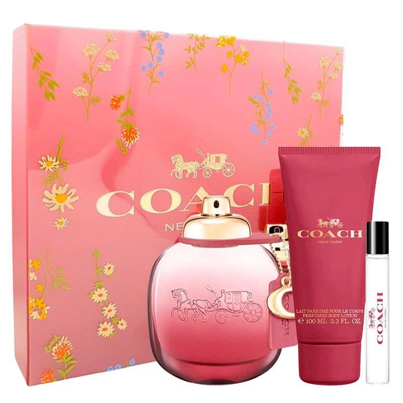 Coach Wild Rose (90ml) 3pc-Gift-Set by Coach