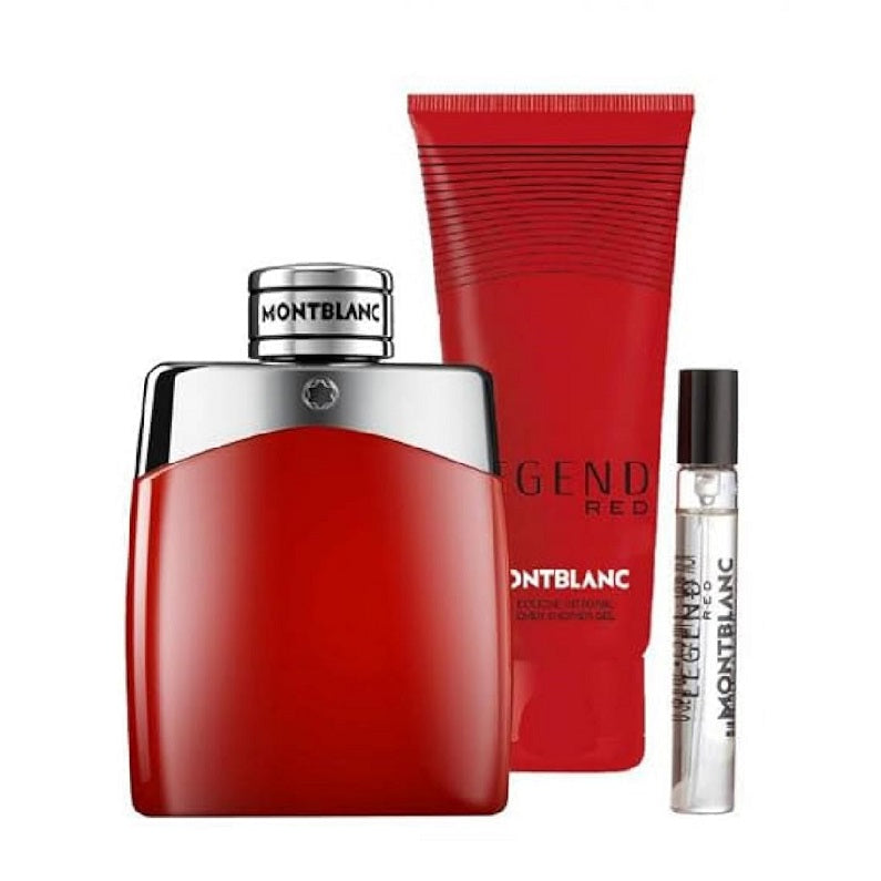 Legend Red Men (100ml) 3pc-Gift Set Eau de Parfum by Mont Blanc