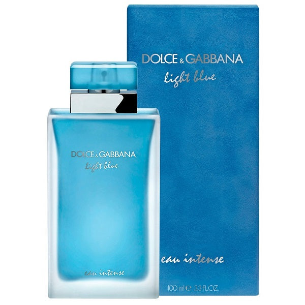 Dolce & Gabbana Light Blue Eau Intense perfume bottle and packaging box
