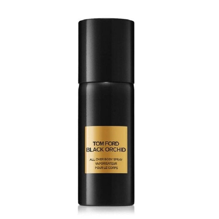 Tom Ford Black Orchid body spray on a white background