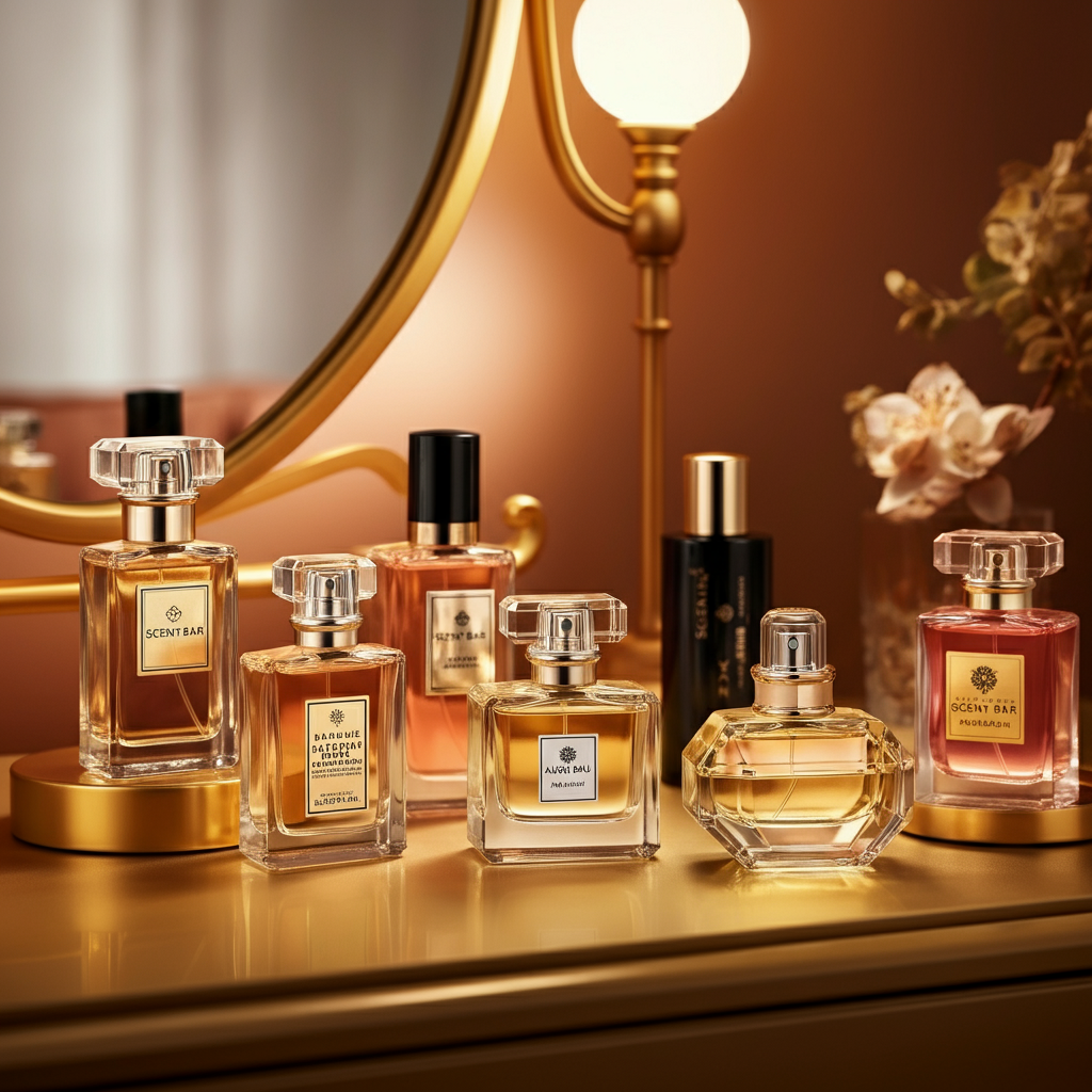 10 Best Scents for Women Affordable Luxury at Scent Bar - display of the best fragrances on dresser table