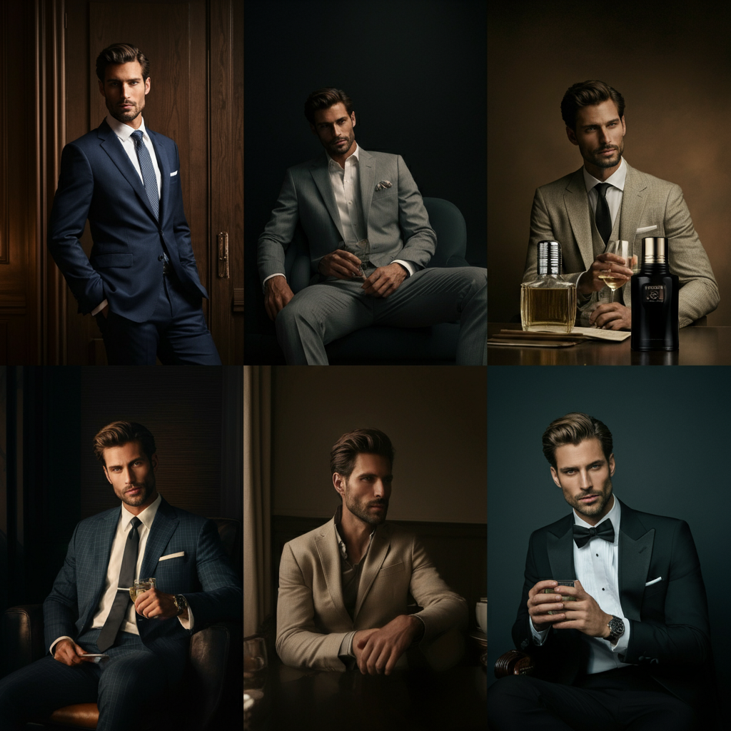Choosing the Right Fragrance for Any Occasion - Male models dressed for different occassions