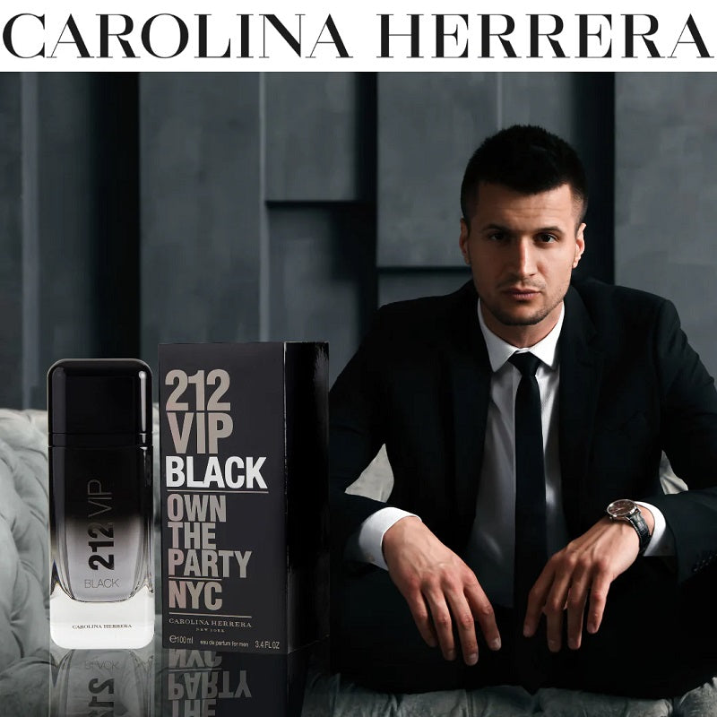 212 VIP Black for Men - 100ml Eau de Parfum by Carolina Herrera