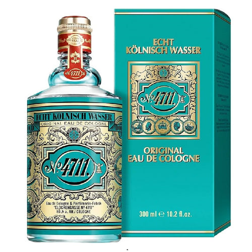 A bottle of 4711 Cologne Original Eau De Cologne with its packaging box, displaying the brand logo, product name, and fragrance description.