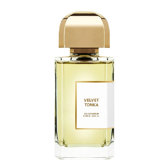 Bottle Image, Velvet Tonka 100 ml Eau de Parfum bottle by BDK Parfums – warm amber-toned flacon with black cap expressing softness, depth, and gourmand elegance.