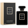 Chanel Coco Noir perfume bottle and packaging on a white background