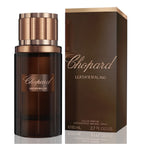 Chopard Leather Malaki perfume bottle and packaging on a white background