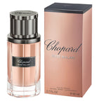 Chopard Rose Malaki perfume bottle and packaging on a white background