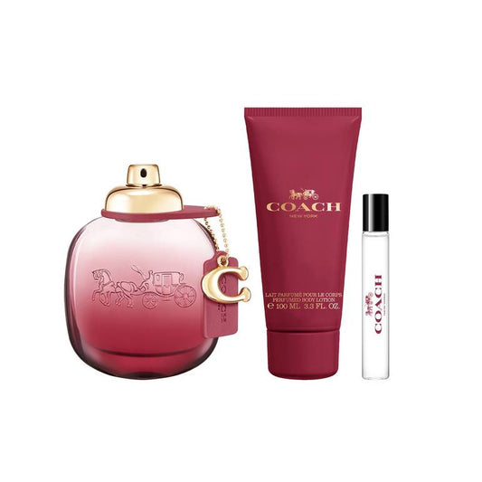 Coach Wild Rose (90ml) 3pc-Gift-Set by Coach