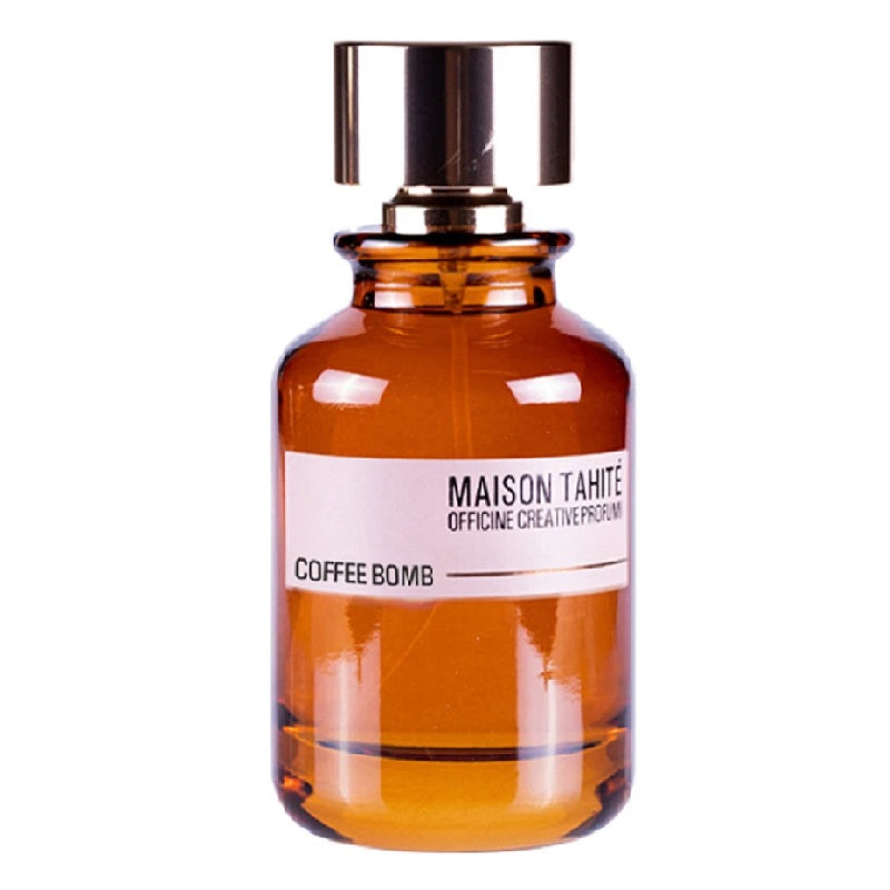 Maison Tahite Coffee Bomb perfume bottle on a white background