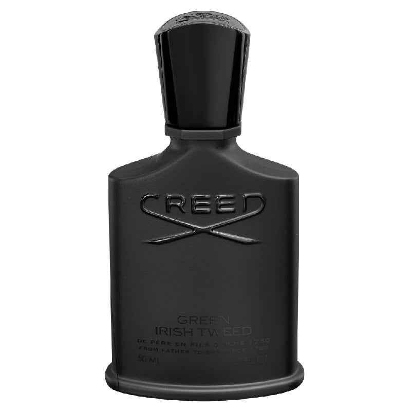 Black Creed perfume bottle on a white background