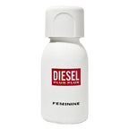 White Diesel Plus Plus Feminine perfume bottle on a white background