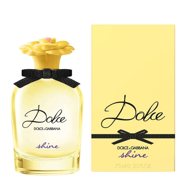 Dolce & Gabbana Shine perfume bottle and packaging on a white background