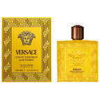 Versace Eros Energy perfume bottle and packaging on a white background