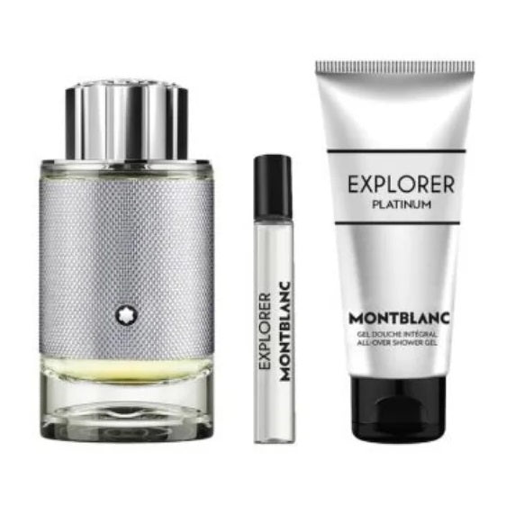 Explorer Platinum Men (100ml) 3pc-Gift set Eau de Parfum by Mont Blanc