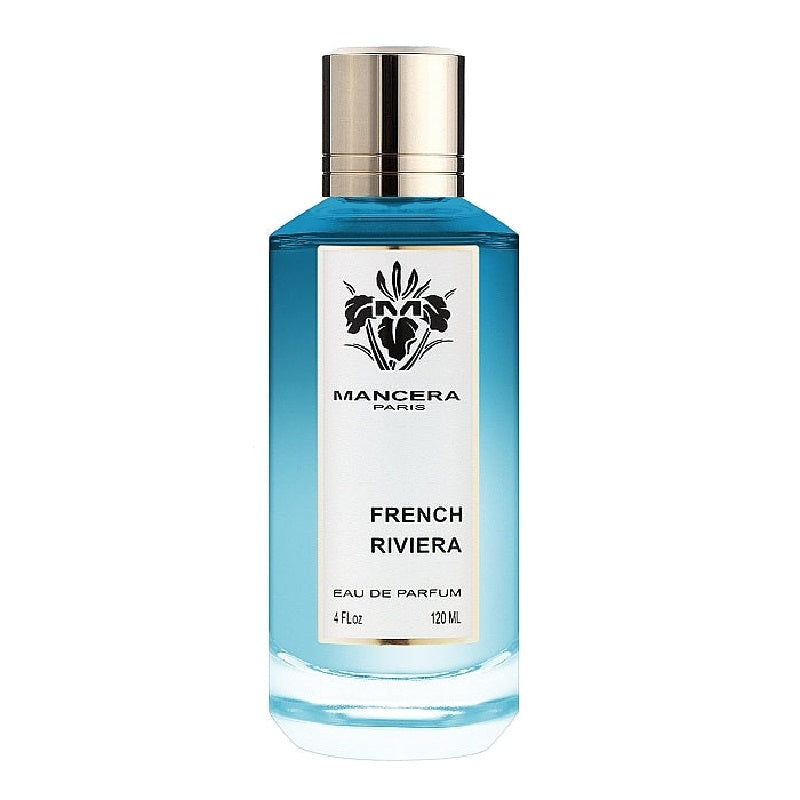 Mancera Paris French Riviera perfume bottle on a white background