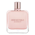 Pink Givenchy Irresistible perfume bottle on a white background