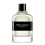 A 100ml bottle of Gentleman Givenchy Eau de Toilette by Givenchy, with a white label and black text.