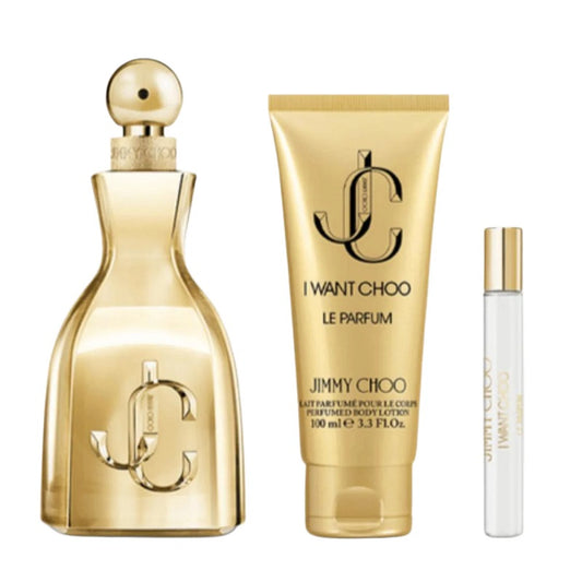 I Want Choo Le Parfum Gold (3pc-Gift-Set) 100ml by Jimmy Choo