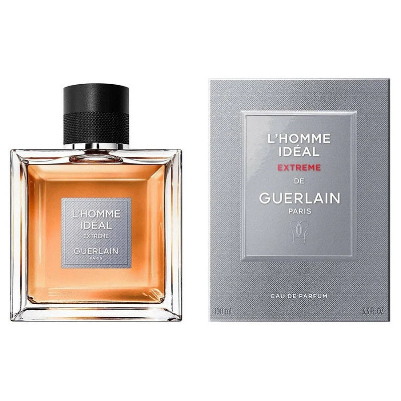 Perfume bottle and packaging on a white background