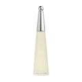 Perfume bottle with a white body and silver cap on a white background