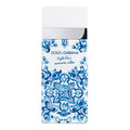 Dolce & Gabbana Light Blue Summer Vibes perfume bottle with blue and white design on a white background