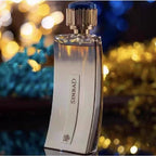 Lubin Sinbad Perfume bottle with blurred colorful background 