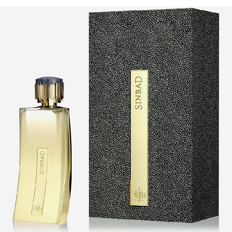 Lubin Sinbad Perfume bottle and packaging box on a white background