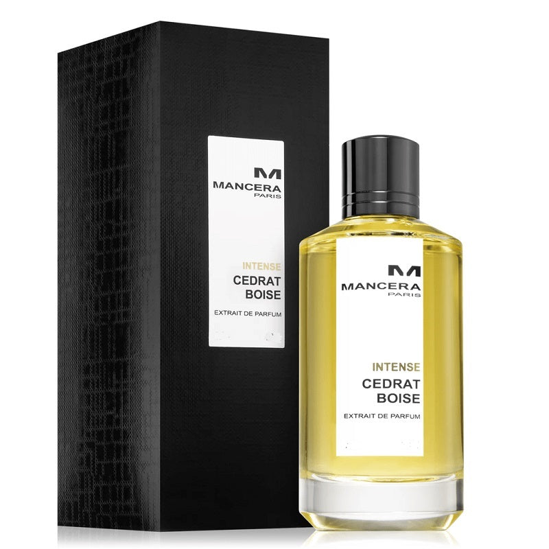 Mancera perfume bottle and packaging on a white background
