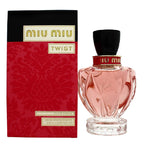 Miu Miu Twist perfume bottle and packaging on a white background