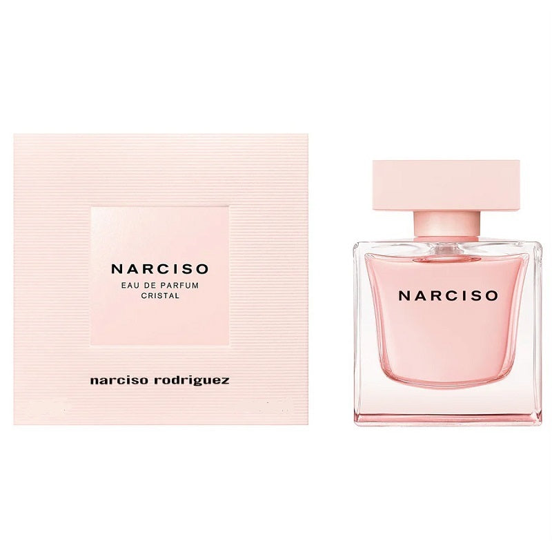 Narciso Rodriguez perfume bottle and packaging on a white background