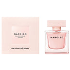 Narciso Rodriguez perfume bottle and packaging on a white background