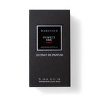 Black Mizensir Perfect Oud perfume box on a white background