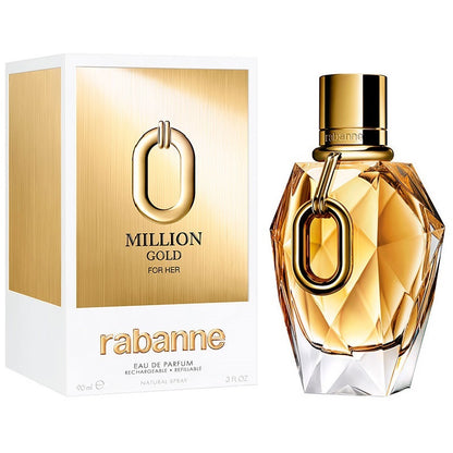 Million Gold for Her (90ml) Refillable Eau de Parfum by Rabanne
