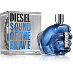 Diesel Sound of the Brave perfume bottle and packaging on a white background