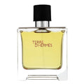 Perfume bottle of Terre d'Hermes on a white background