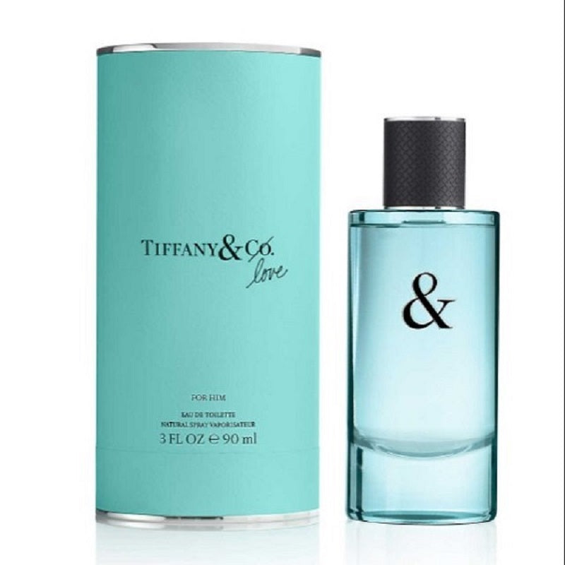Tiffany & Co. perfume bottle and packaging on a white background