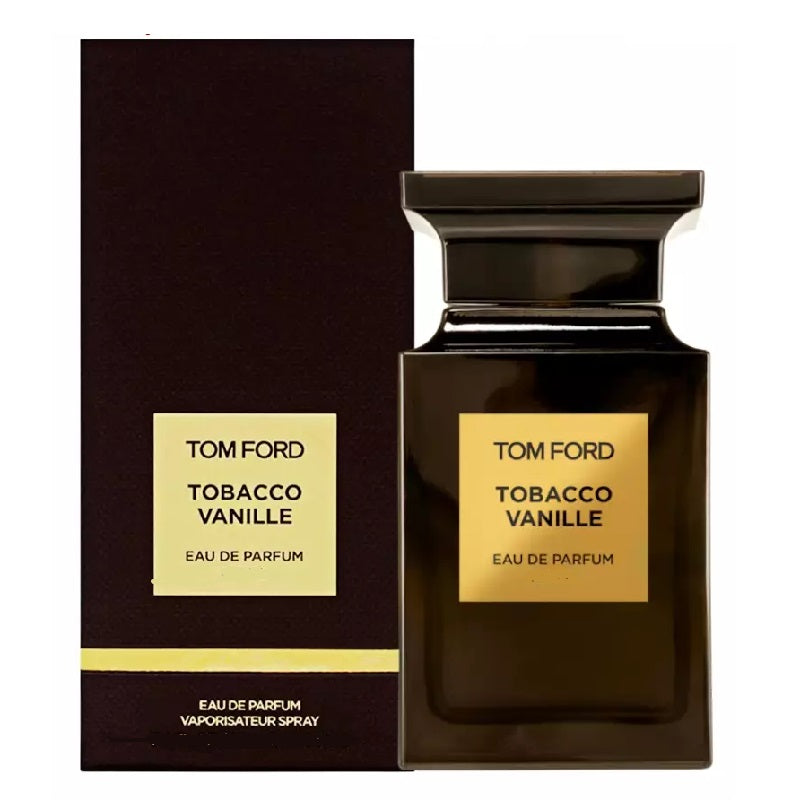 Tom Ford Tobacco Vanille Eau de Parfum bottle and packaging on a white background