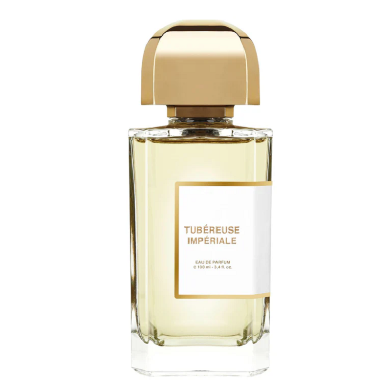 Bottle Image, Tubéreuse Impériale 100 ml Eau de Parfum bottle by BDK Parfums – elegant golden-hued flacon with black cap symbolising floral opulence and refined luxury.