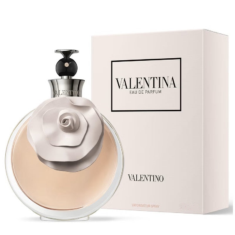 Valentino Valentina Eau de Parfum bottle and packaging on a white background