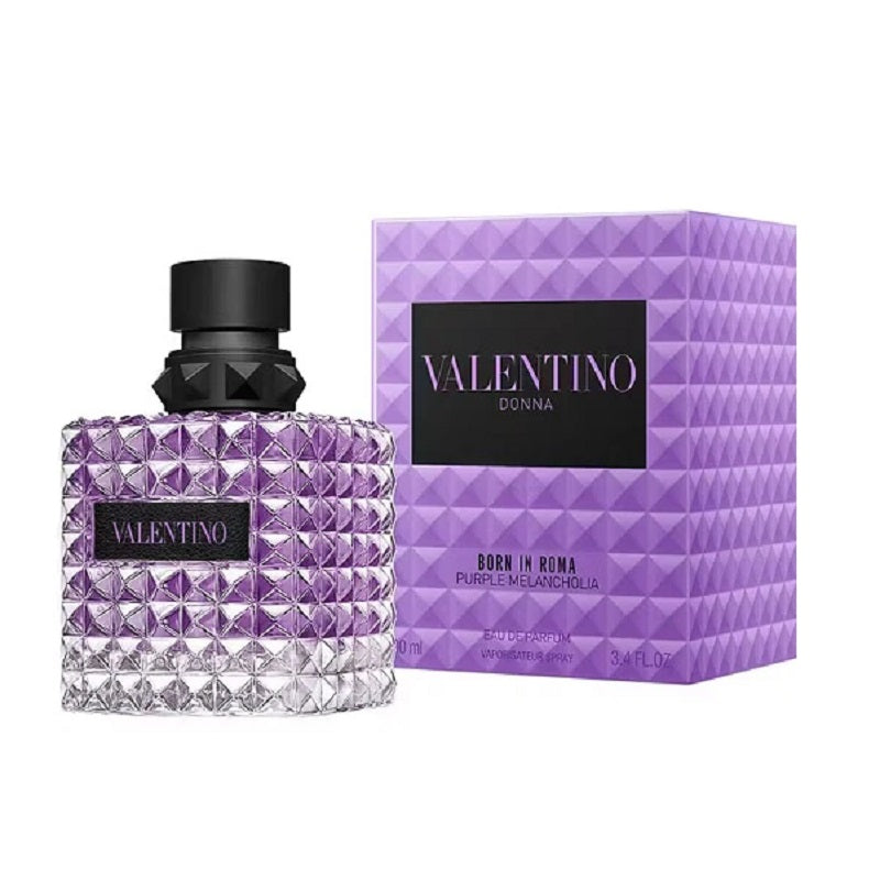 Valentino perfume bottle and packaging on a white background