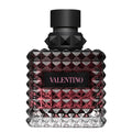 Valentino perfume bottle with black cap on a white background