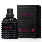 Valentino perfume bottle and packaging on a white background