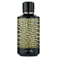 A bottle of Wild Python Eau de Parfum by Mancera with a black cap and a design that resembles a reptile's pattern on the surface.