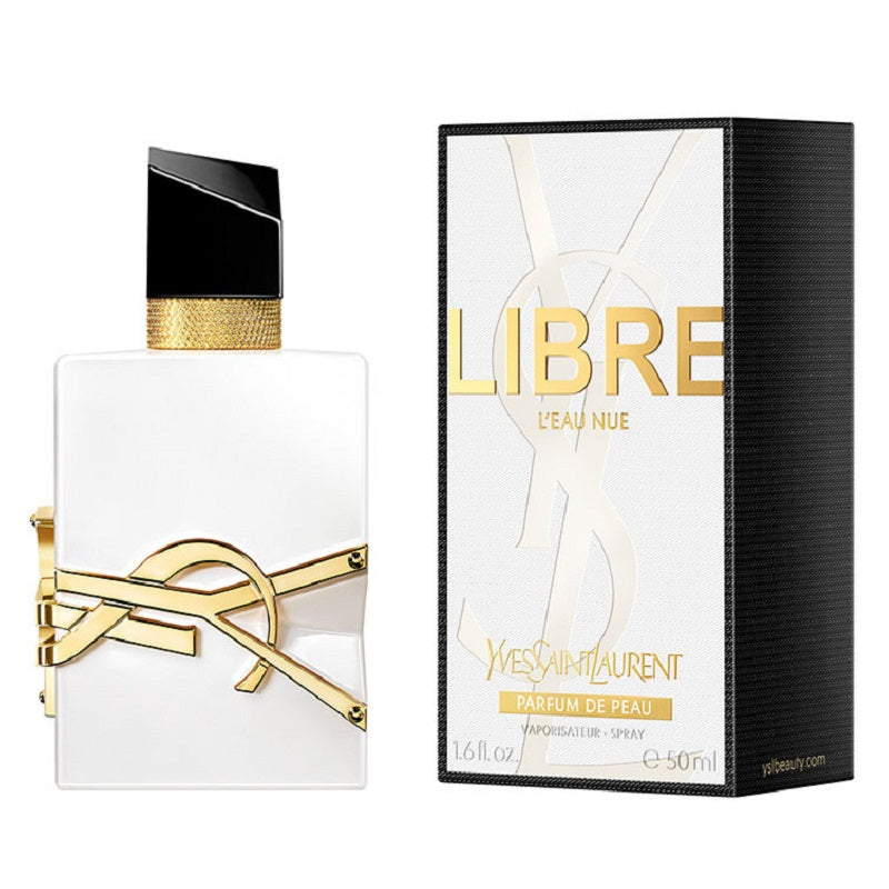 Yves Saint Laurent Libre perfume bottle and packaging on a white background