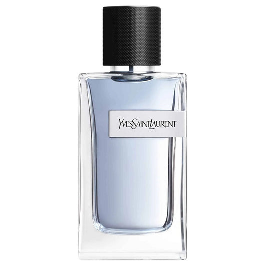 Yves Saint Laurent perfume bottle on a white background