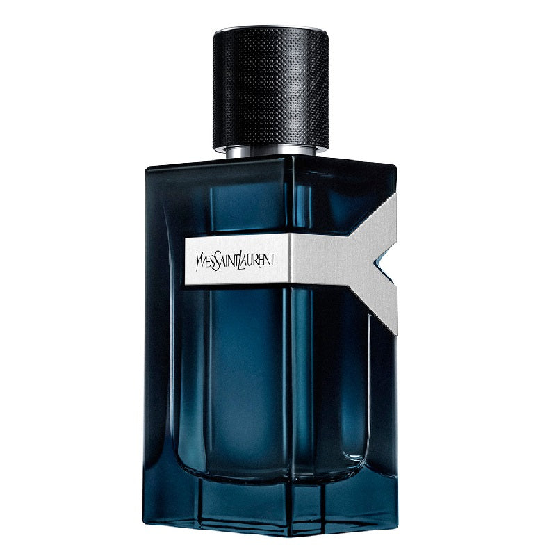 Yves Saint Laurent perfume bottle on a white background