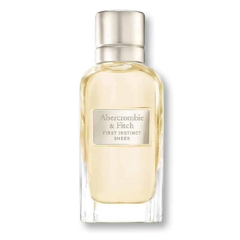 100ml Perfume bottle of Abercrombie & Fitch First Instinct Sheer on a white background