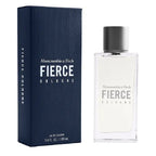 Abercrombie & Fitch 100ml Fierce Cologne bottle and packaging on a white background